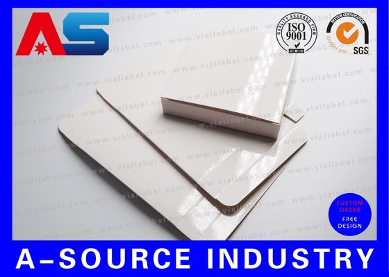 Plain Paper 2ml 10pcs Blank Box White Box Cheap For 10ml vials With Plastic Trays Inside , Glossy Finish