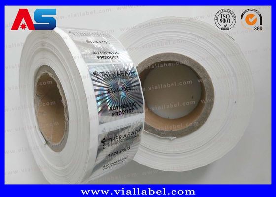 Custom 3D Silver Hologram Stickers In Roll Security Genuine With Serious Black Codes holographic security stickers
