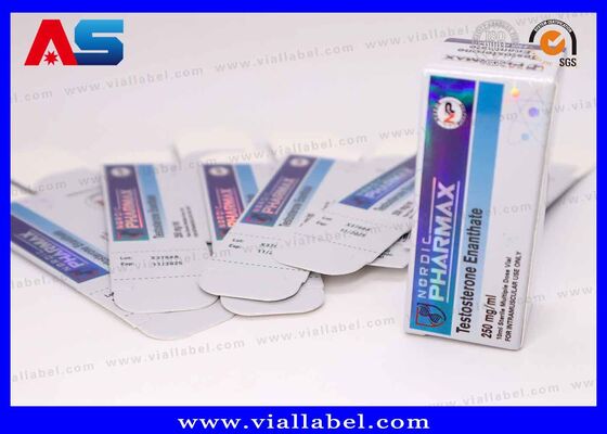 Small Packing Box Carton 10ml Vial Box Hologram For Peptide Laboratory Gen Pharma
