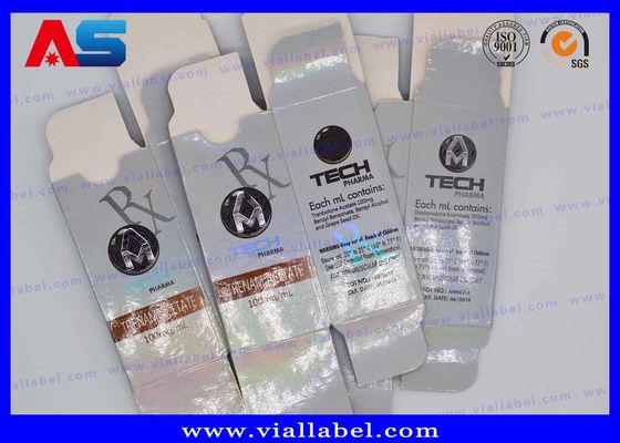 Muscledevelop Silver Foil Embossed 10ml Vial Storage Box Of Injectables Peptide Meditech Muscle Growth