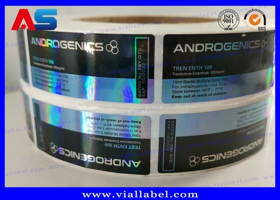 Glossy Varnishing PET Injectable Peptide Bottle Labels
