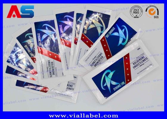 Pharmaceutical Hologram HCG Injection Glass Vial Labels for peptide packaging sticker labels