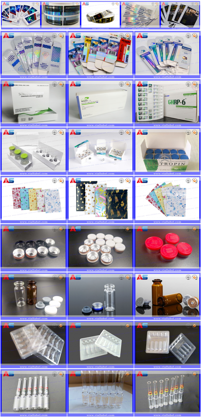 Customized Logo 10ml Vial Sticker Labels Gold Foil Color Strong Adhesive