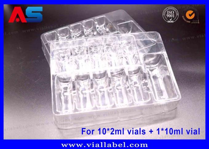 Packaged Vials Clear Plastic Blister Packaging For Hcg Box 10pcs 2 ml Injection Vial